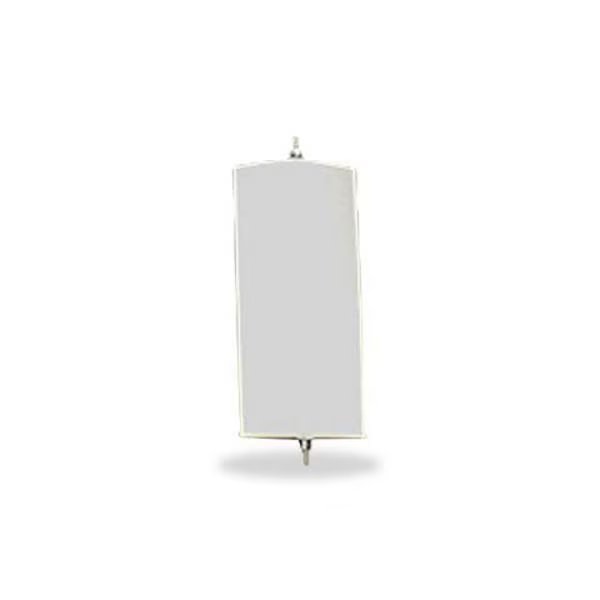 6.5X16 White Pillow Back Mirror, Velvac, Mfr#: 705103